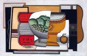 La Table dans Le Jardin by Fernand Leger - Oil Painting