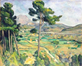 Nature morte Mont Sainte-Victoire and the Viaduct of the Arc River Valley