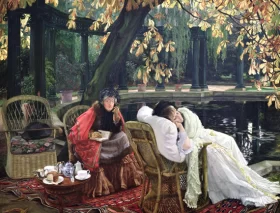 A Convalescent by James Tissot Oil Painting Reproduction Kosh