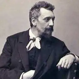 A stream through the valley, deer in the distance 1905