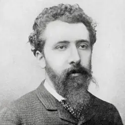 A stream through the valley, deer in the distance 1905