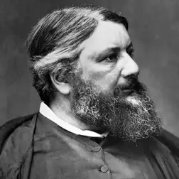 A stream through the valley, deer in the distance 1905