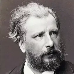 A stream through the valley, deer in the distance 1905