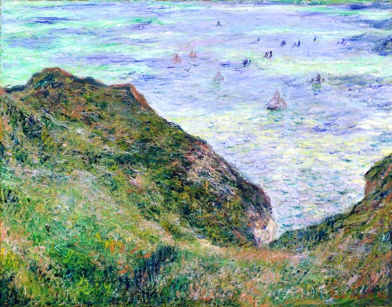 View Over the Sea, Cliff of Pourville, 1882 クロード·モネ | 油絵