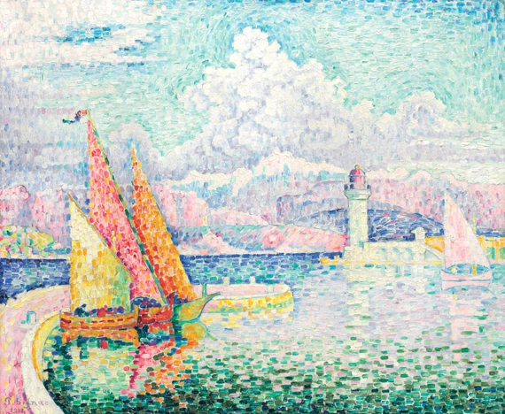 ポール・シニャック、「PAYSAGE A LEZARDRIEUX」 ポール・シニャック