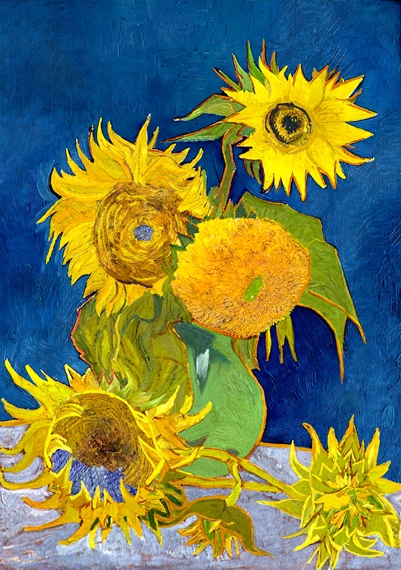ひまわり（5本のひまわり） 芦屋のひまわり ゴッホ Vincent Van Gogh 