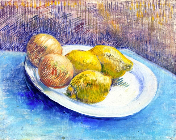 Dish With Citrus Fruit フィンセント·ファン·ゴッホ | 油絵複製