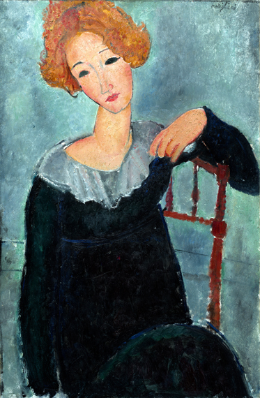 Woman with Red Hair 1917 アメデオ・モディリアーニ | 油絵複製 Woman with Red Hair 1917 アメデオ・モディリアーニ | 油絵複製