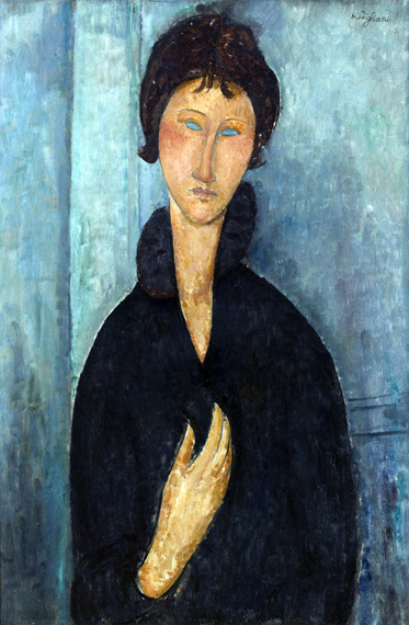 Woman with Blue Eyes 1918 アメデオ・モディリアーニ | 油絵