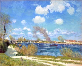 Banks of the Loing River, 1885 アルフレッド・シスレー | 油絵 Banks of the Loing River, 1885 アルフレッド・シスレー | 油絵