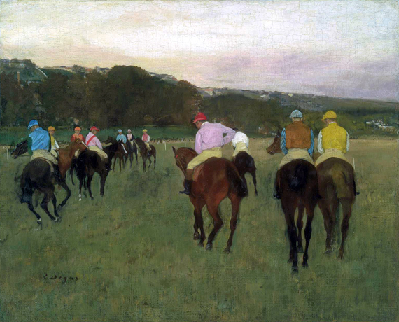 2254❣️ 　ロングシャムの競走馬 エドガー・ドガ 　立体複製　6号 ロンシャンの競馬 エドガー·ドガ | 油絵複製画 | KOSH mArt 日本