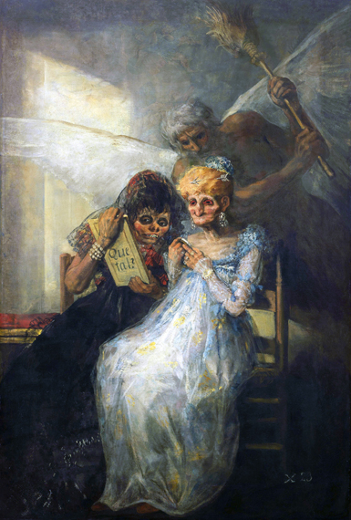 Time and the old woman 1810 フランシスコ・ゴヤ | 油絵複製画 | KOSH