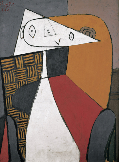Figure (Seated Woman) パブロ・ピカソ | 油絵複製画 | KOSH mArt 日本