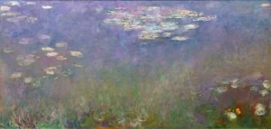 Water Lilies (Agapanthus)-Left Panel