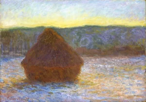 Grainstack, Thaw, Sunset, 1891