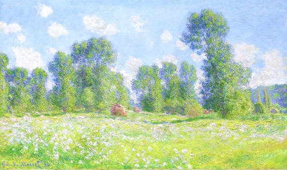 Meadow In Giverny, Spring Effect, 1890