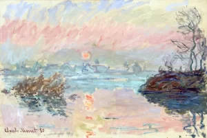 Coucher De Soleil à Lavacourt