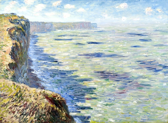 Sea at Fecamp, View From the Cliffs, 1881