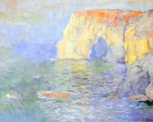 The Manneport, Reflections of Water, 1885