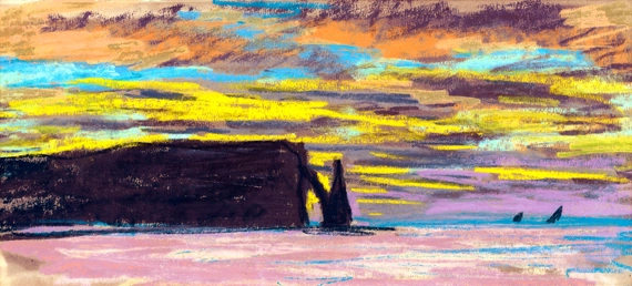 Aiguille & Porte D’aval, Etretat - Sunset
