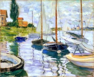 Boats Moored at Le Petit-Gennevilliers