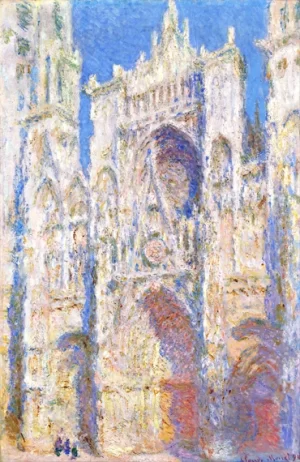 Rouen Cathedral, West Facade, Sunlight