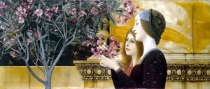 Two Girls With Oleander