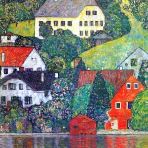 Houses at Unterach On the Attersee