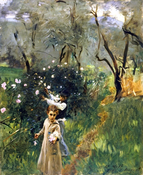 Gathering Flowers at Twilight