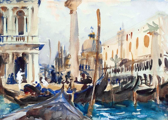 The Piazzetta With Gondolas 1902
