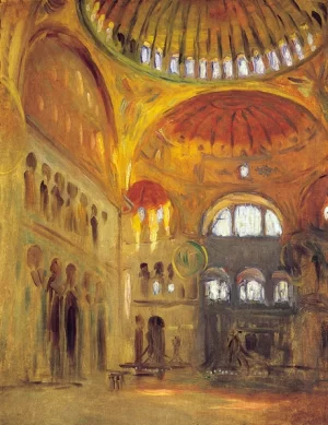 Interior of the Hagia Sophia 1891