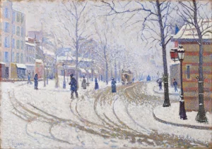 Snow, Boulevard De Clichy, Paris