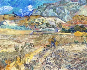 Enclosed Field With Peasant