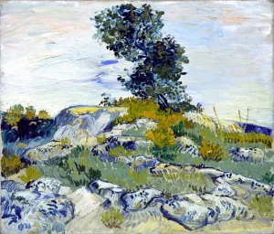 Rocks With Oak Tree 1888