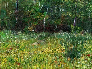 Park At Asnieres In Spring