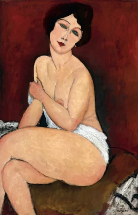 Nu Assis Sur Un Divan (La Belle Romaine) 1917