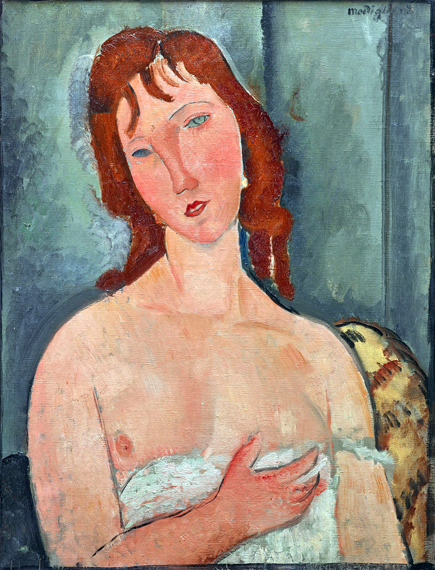 Young Woman, Hand in Bust 1918