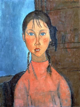 The Musician's Table 1926 Girl with Pigtails 1918