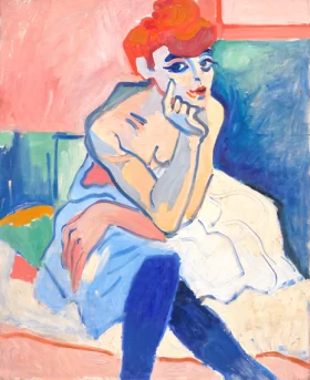 Woman in chemise