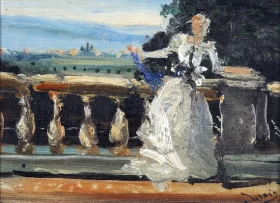 Elegante au Balcon
