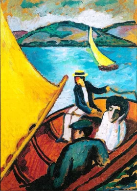 Sailboat On The Tegernsee, 1910