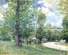 Cows in Pasture, Louveciennes
