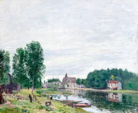 The Matrat Boatyard, Moret Sur Loing, Rainy Weather