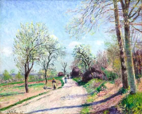 Road from Veneux to Moret-Spring Day 1886
