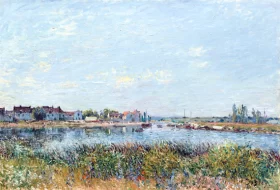 A Walk In the Meadows at Argenteuil, 1873 Saint Mammès, Le Matin