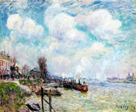 Water Lilies, 1908 La Seine au Point Du Jour