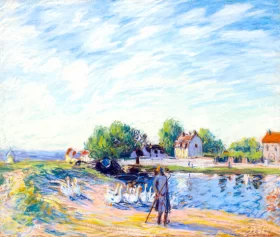 Water Lilies, 1914-17 Les Oies à Saint Mammès