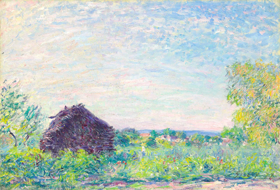 Paysage au tas de Bois