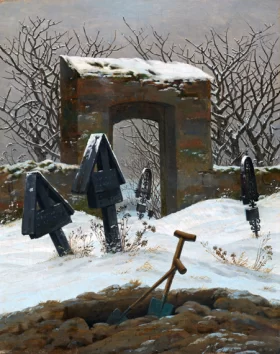 Graveyard under Snow