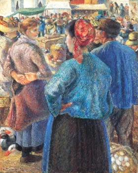The Poultry Market at Pontoise 1882